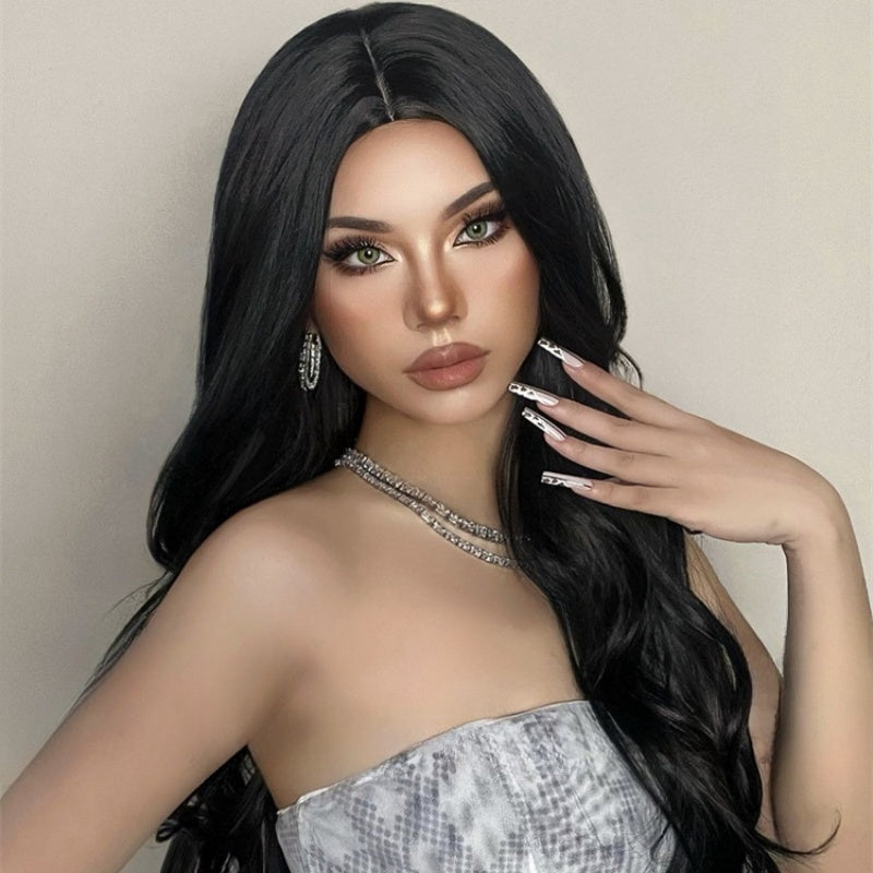 Sleek and Stylish Black Long Wig