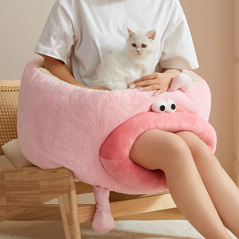 Pink Big Mouth Pet Sofa