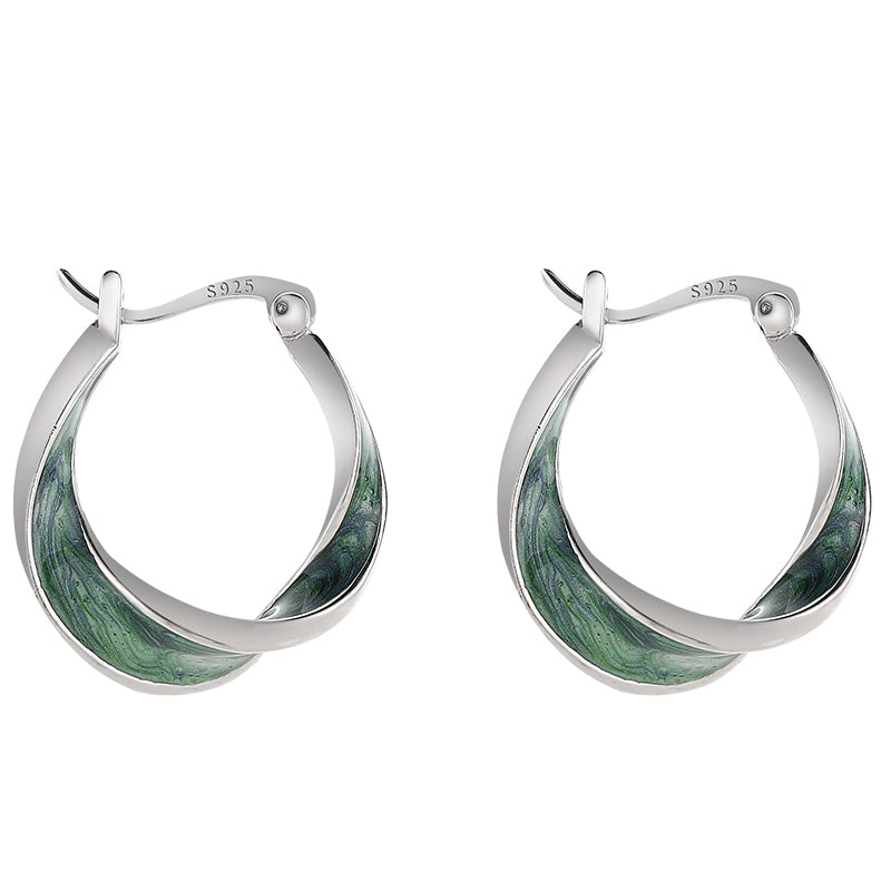 French Eternal Light Luxury Earrings - Minimalist and Chic Mobius Loop Design