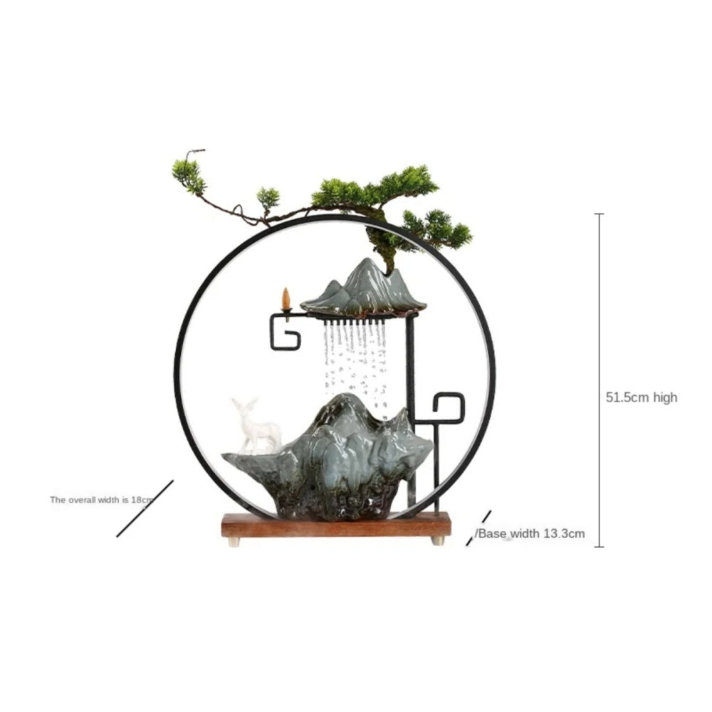 #068 Creative Loop Water Fountain Lucky Feng Shui Decoration