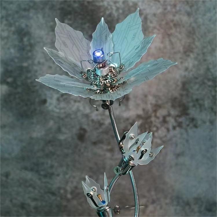 #202 3D Metal Puzzle Mechanical Flower Models