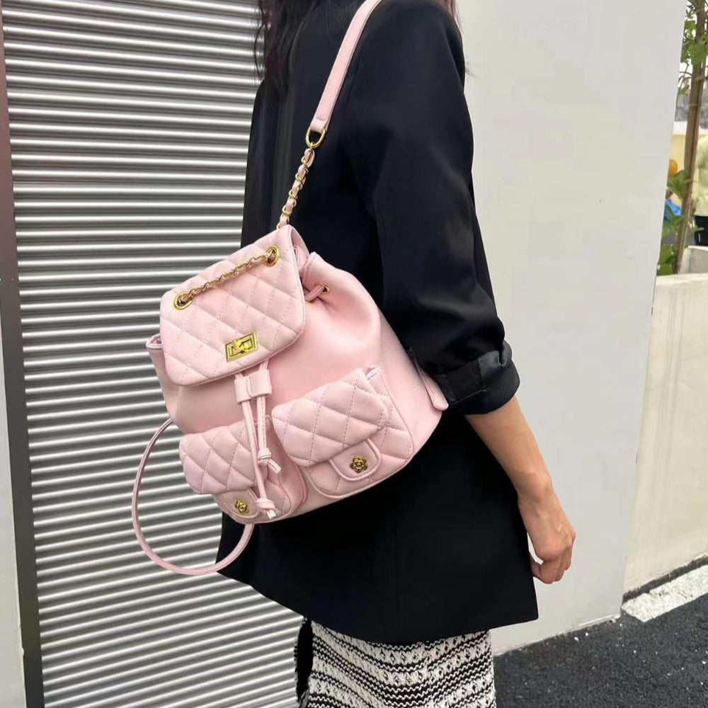 #205 Adjustable Long Chain Backpack