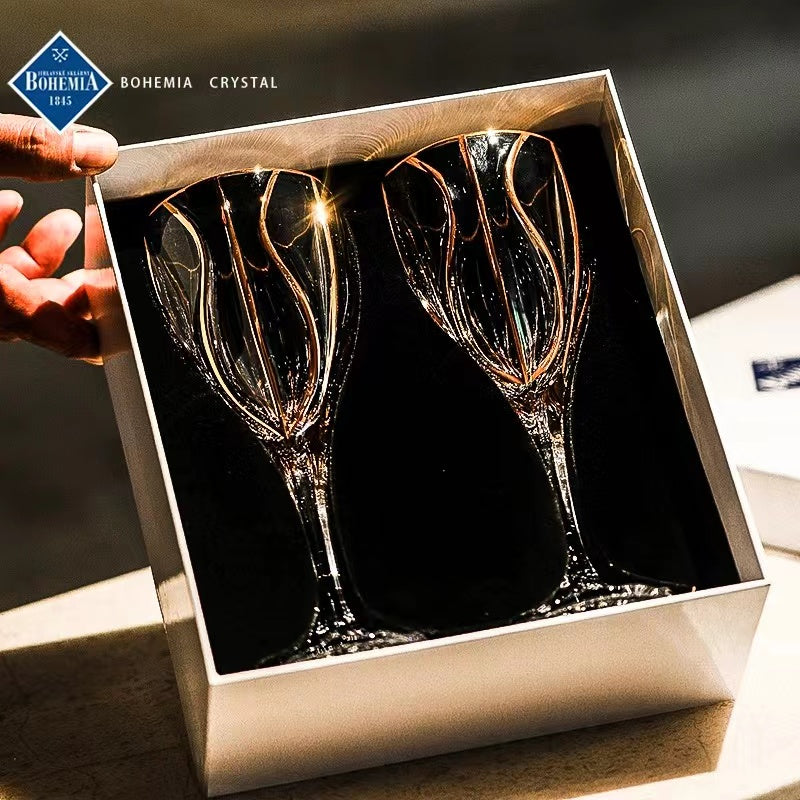 #343 Elegant Crystal Glass-Round