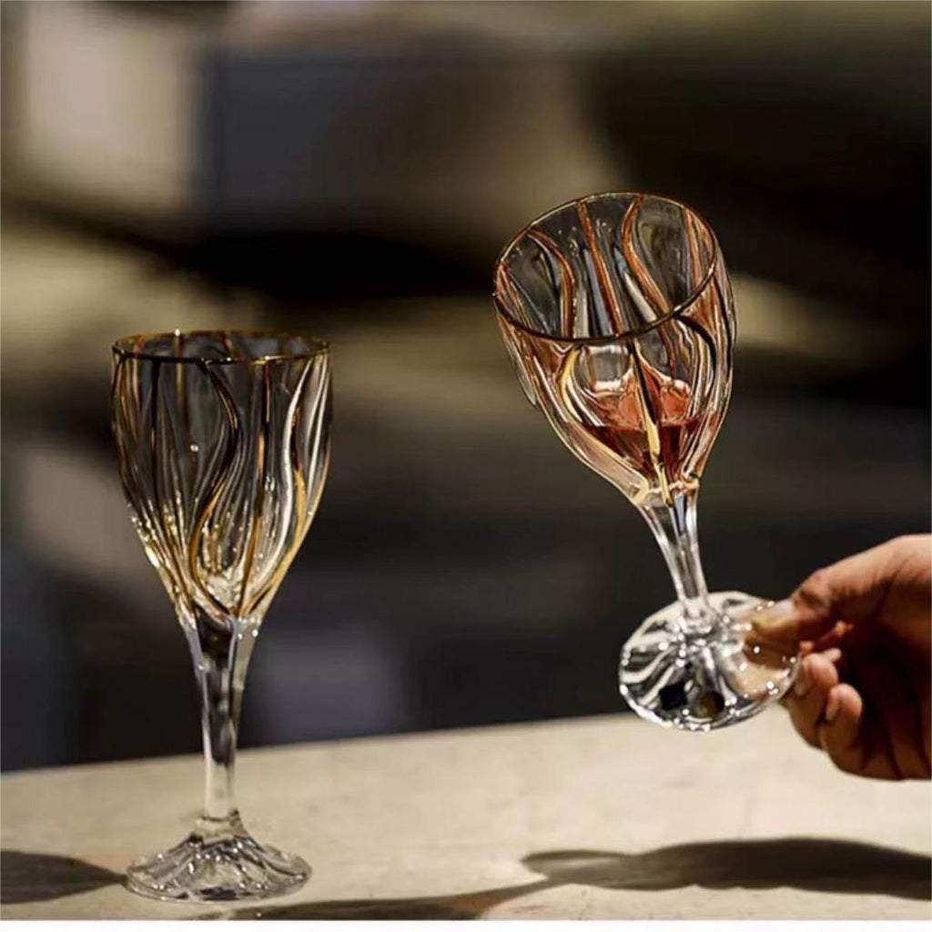 #343 Elegant Crystal Glass-Round