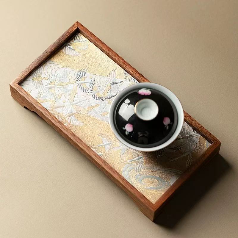 Japanese Style Black Walnut Dry Tea Tray