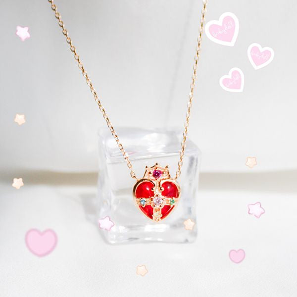 #J10 Sailor Moon Necklace - 18k Gold Plating - 925 Silver - Crystals - 3 Patterns
