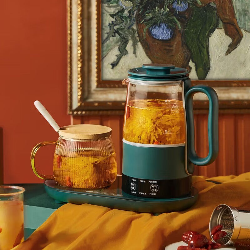 Multifunctional Health Pot Set  with Mini Kettle 0.8L and Glass Cup