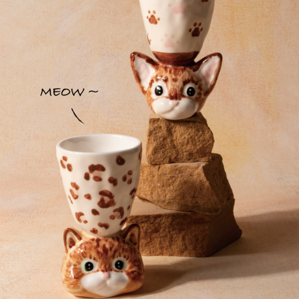 Limited Edition Handmade Cute Dog Ceramic Cup