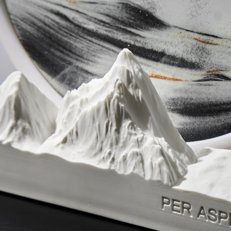 The Snow Mountain Sand Art Essential Oil Aromatherapy Decor