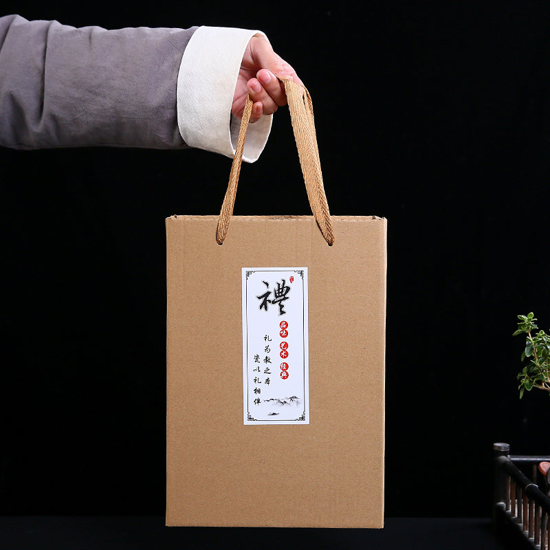 Set of 6 Glazed Jianzhan Tea Cups 74ml - Ceramic Tea Bowls with Gift Box