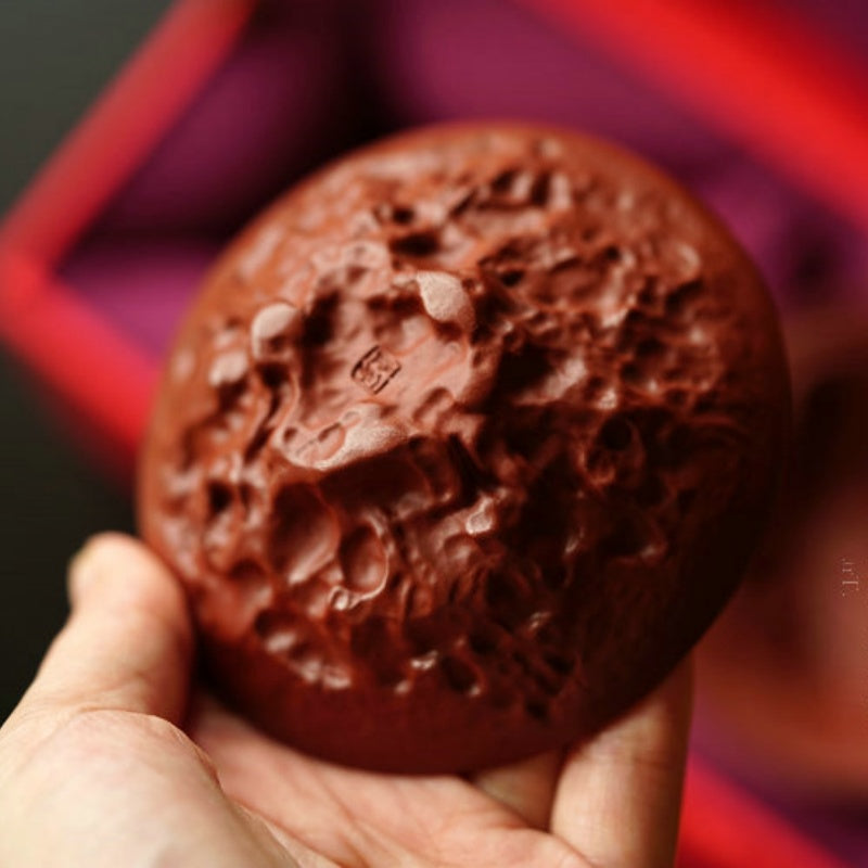 Yixing Purple Clay Dragon And Phoenix Pair Cups