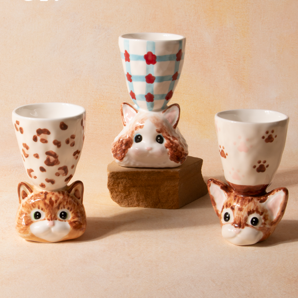 Limited Edition Handmade Cute Dog Ceramic Cup