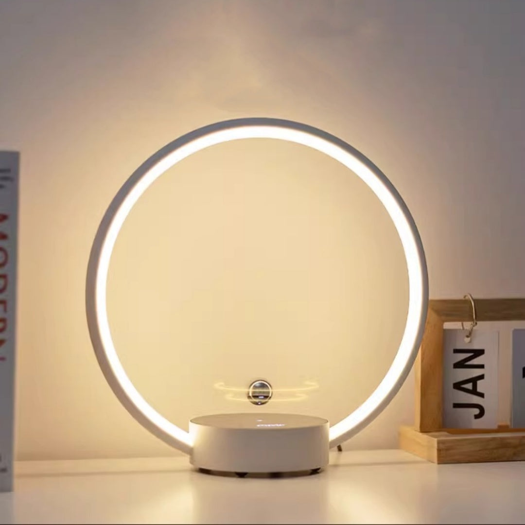 Creative Black Tech Levitating Switch Ring Lamp