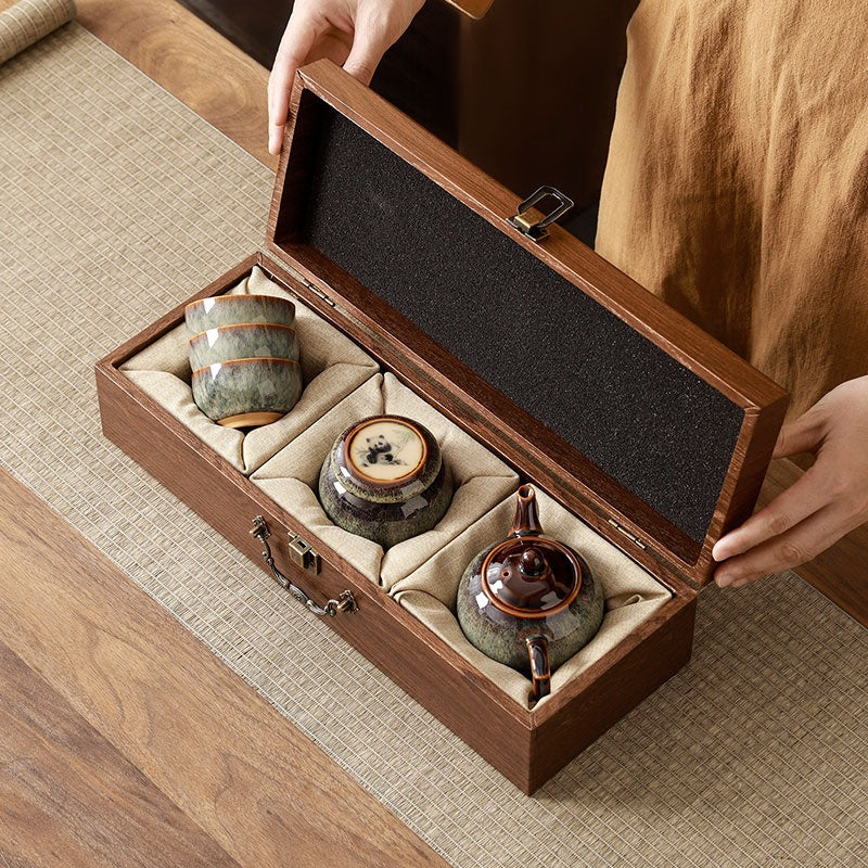 The Charming and Culturally Rich Collection Panda Ceramic Tea Set