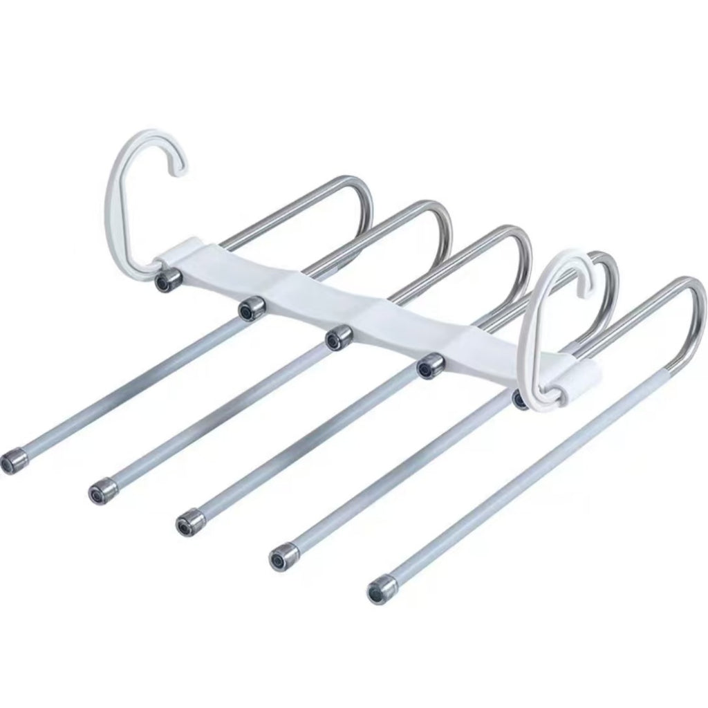 Multi-Layer Foldable Pants Hanger - Stainless Steel Magic Trouser Rack