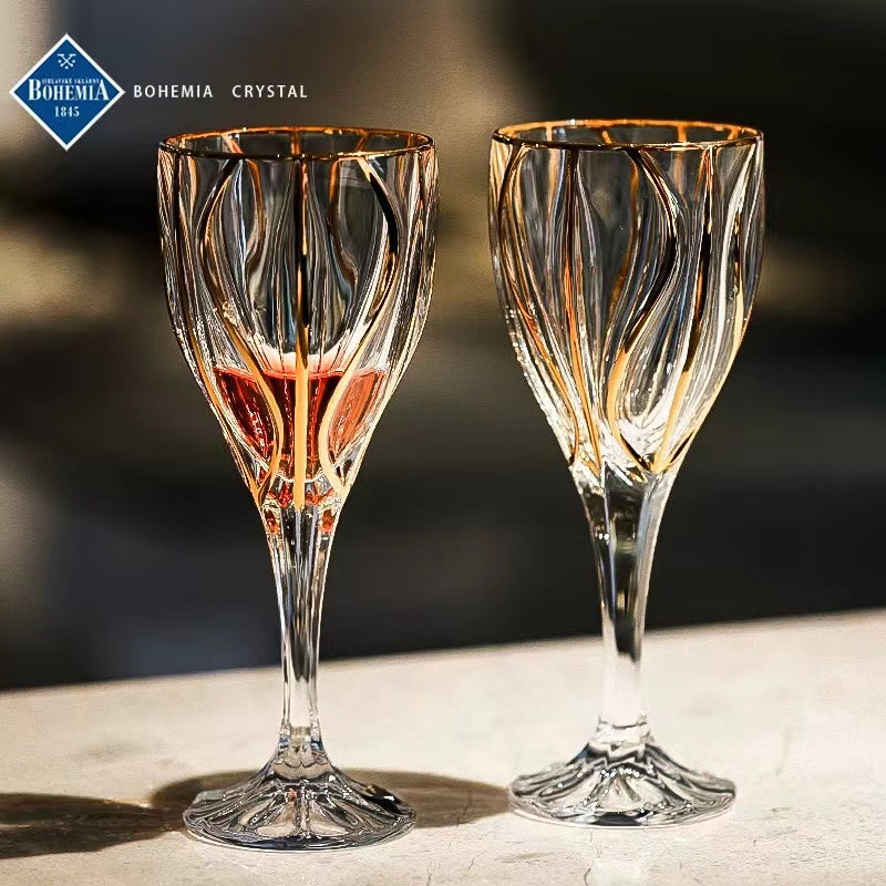 #343 Elegant Crystal Glass-Round