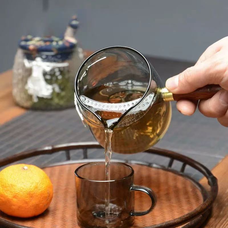 Premium Side Handle Crescent Mountain Glass Pitcher 320ml