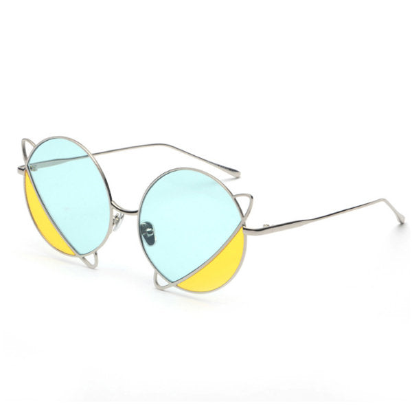 #J11 Saturn's Ring Sunglasses - Alloy Frame - Colorful Design