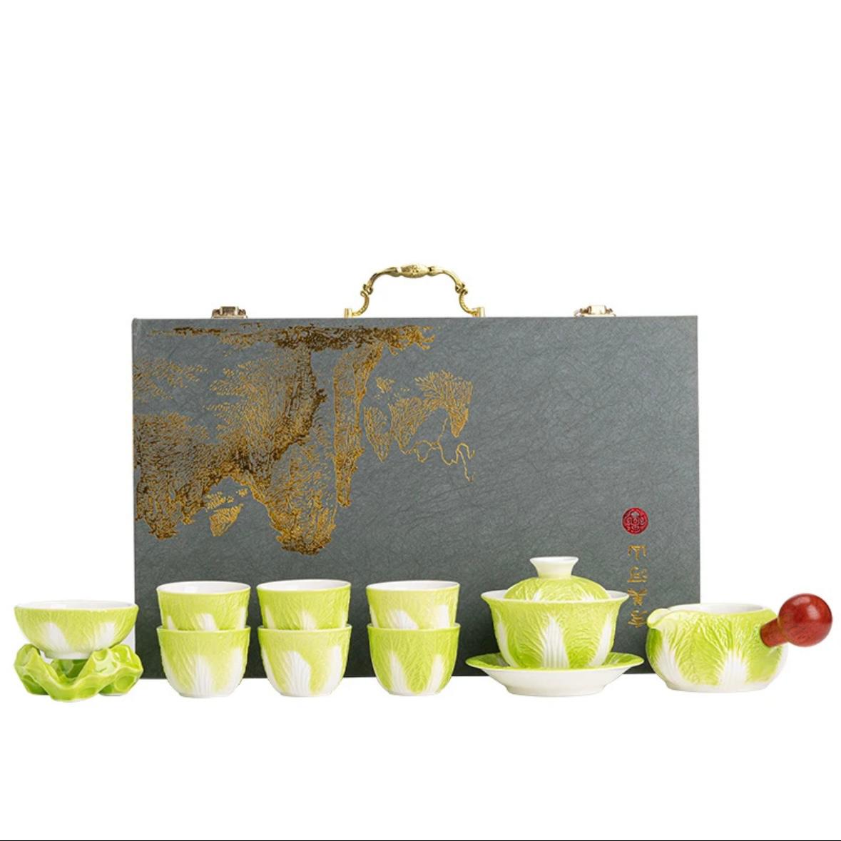 OG 10pcs cabbage tea cup set