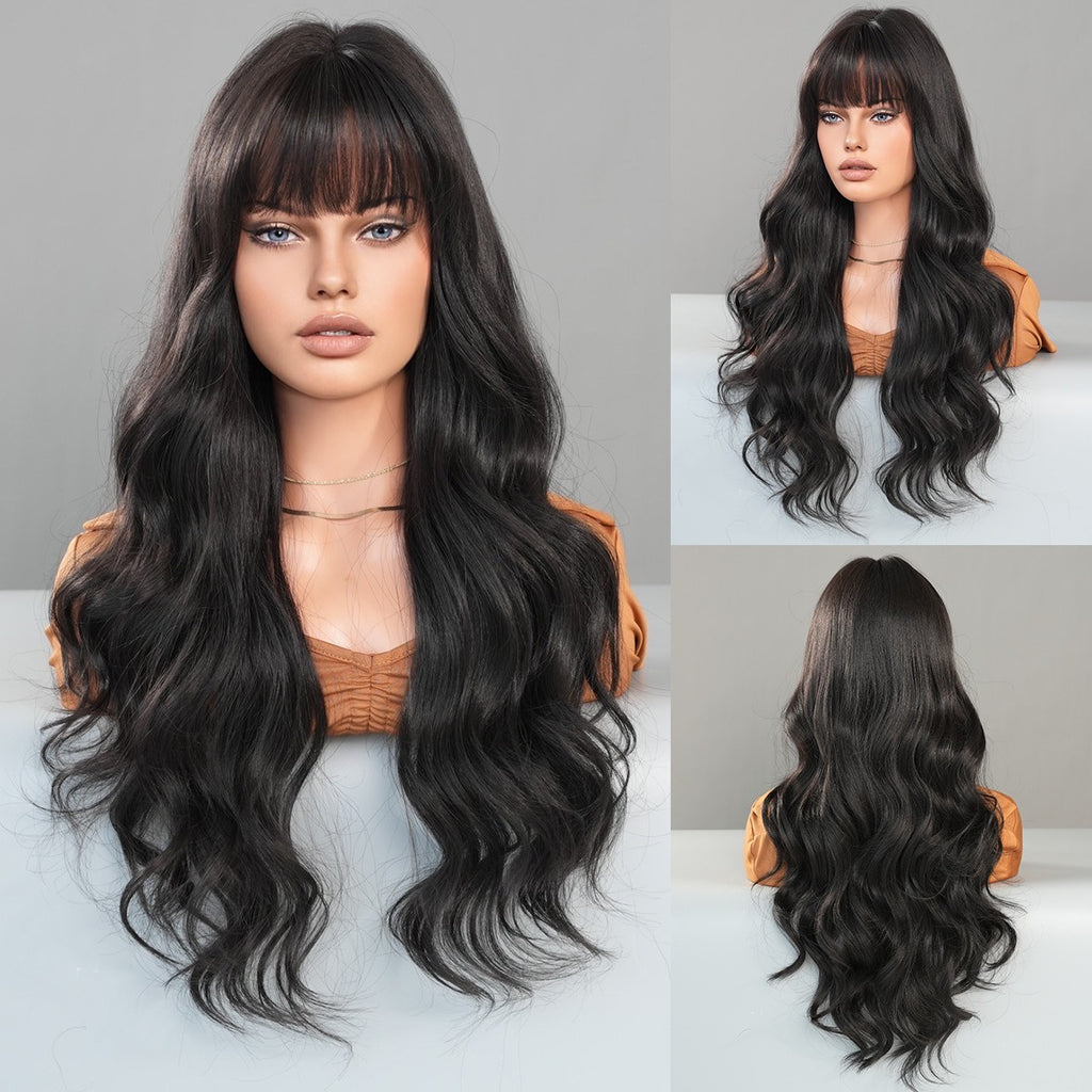 Luxurious Natural Look  Comfortable Fit Long Wigs