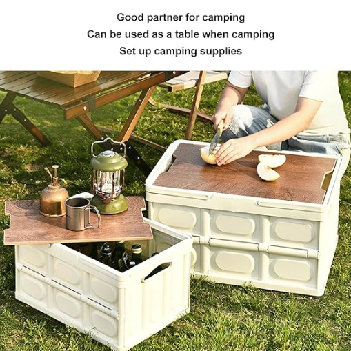 #144 Camping Foldable Storage Box with Handle