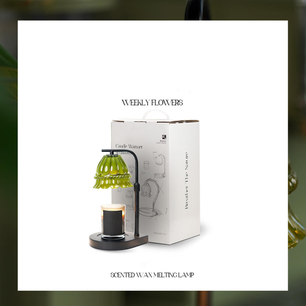 Lily of the Valley Aroma Wax Melter with Adjustable Height Temperature Control, and Timer, Flameless Scented Lamp