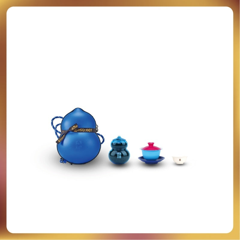 The Stylish Gourd Tea Set for Outdoor Camping and Travel