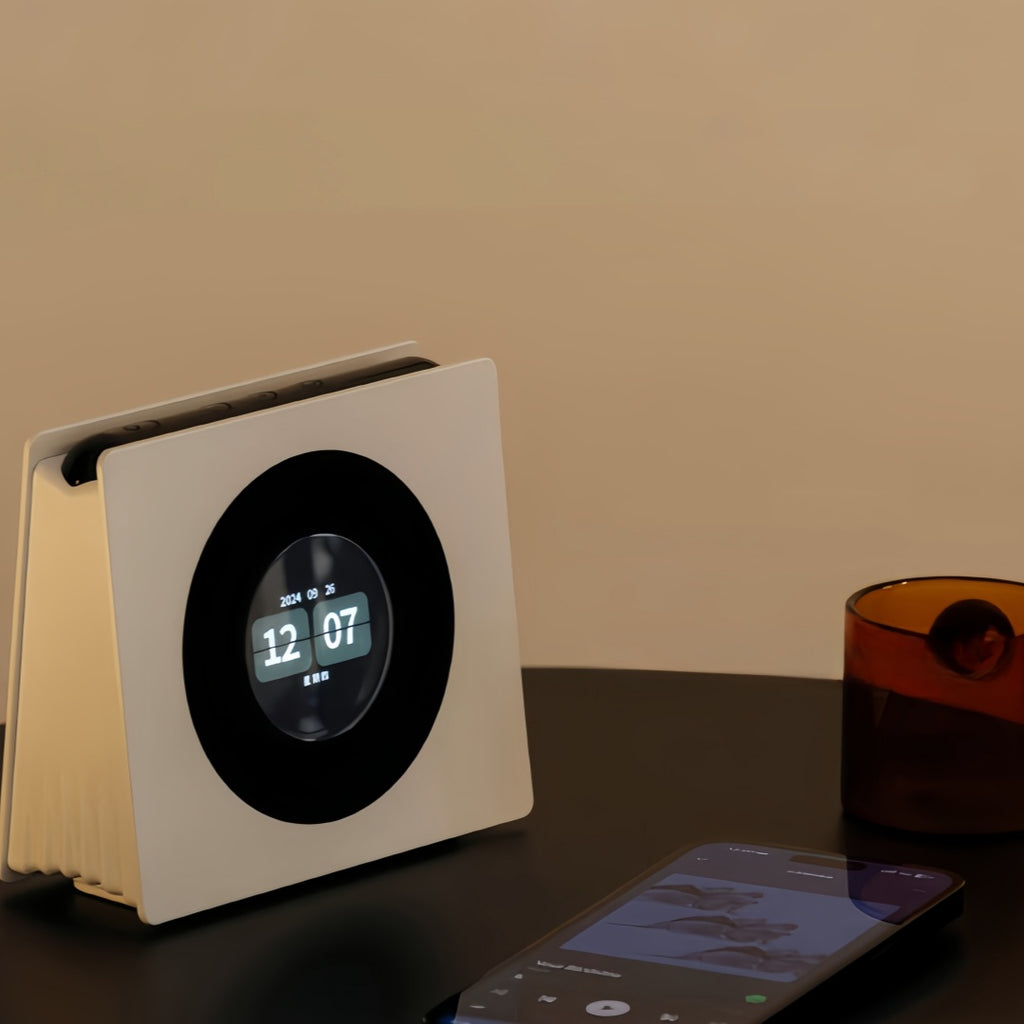 Retro Floating Desktop Lyrics Bluetooth Speaker - Wireless Record Player Speaker