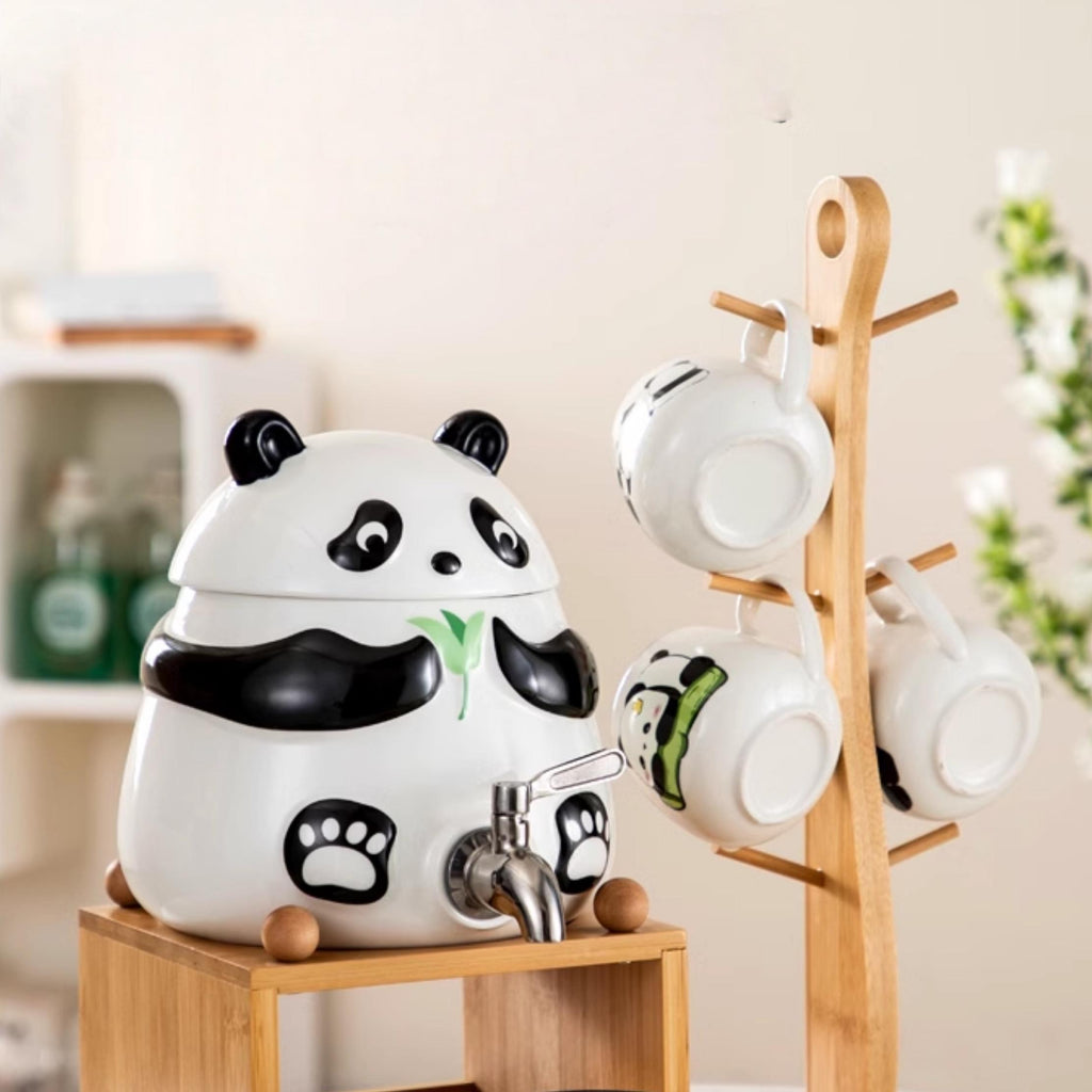 Adorable Ceramic Panda Cup Set