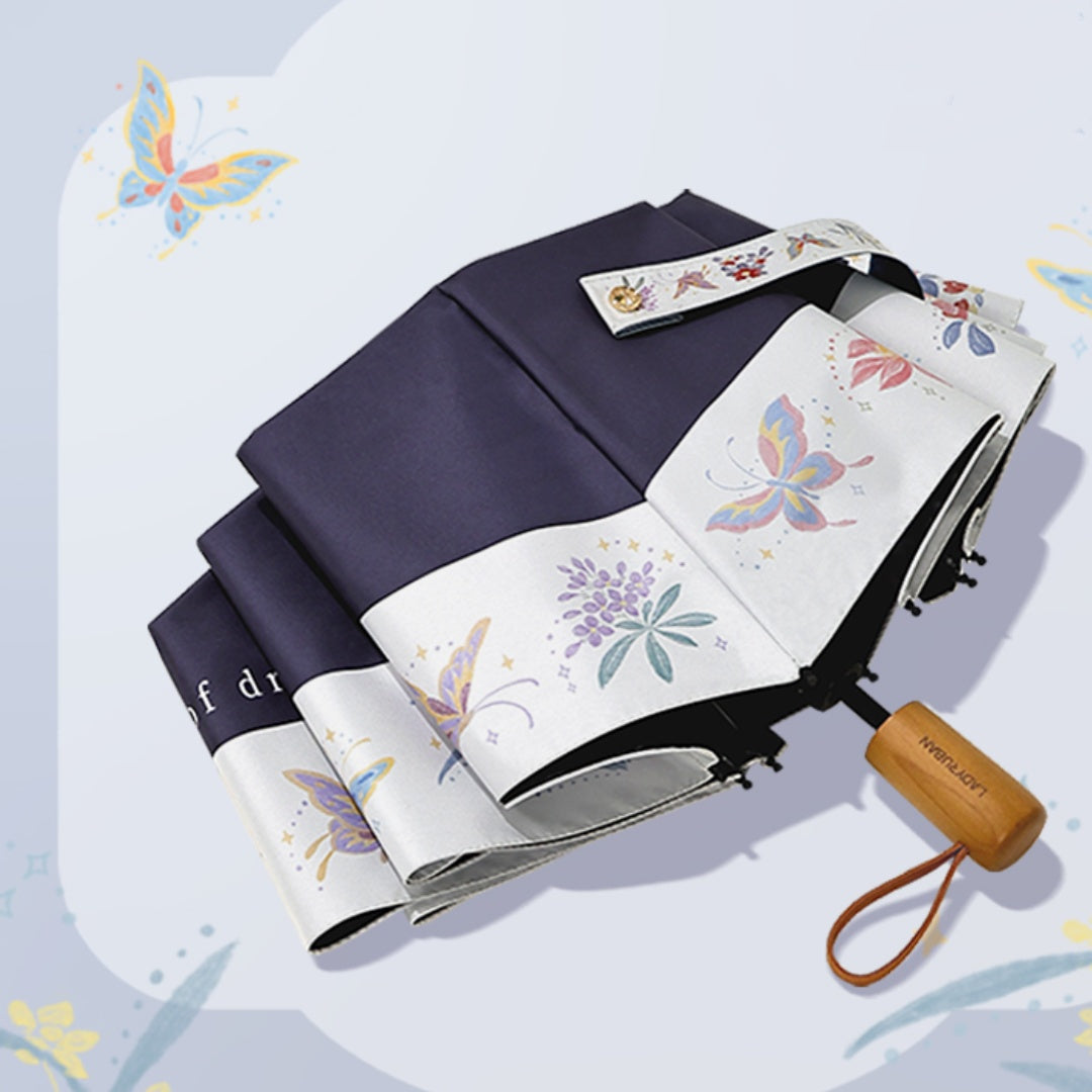 Dream Butterfly Umbrella - Women's High-End Sun and Rain Umbrella with UV Protection 2025 New Model