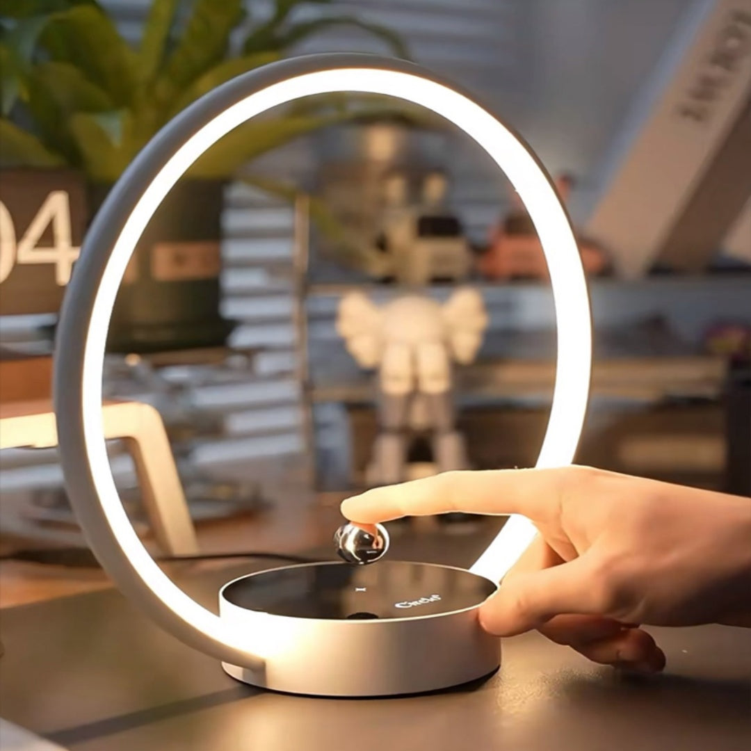 Creative Black Tech Levitating Switch Ring Lamp