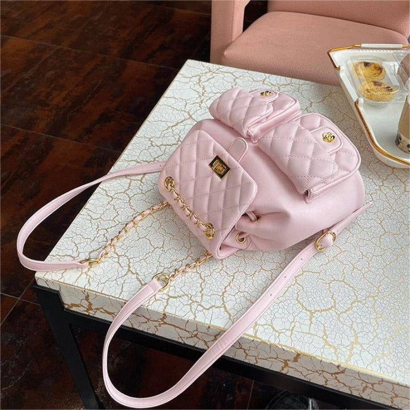 #205 Adjustable Long Chain Backpack