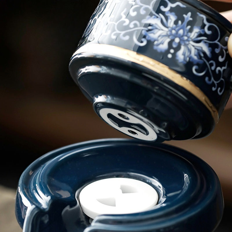 Imperial Cloisonné Gongfu Automatic Tea Set