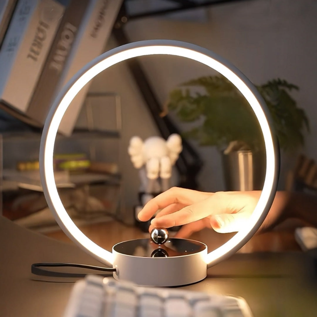 Creative Black Tech Levitating Switch Ring Lamp