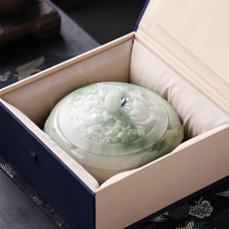 Neo Chinese Style Fish in Abundance Resin Ashtray