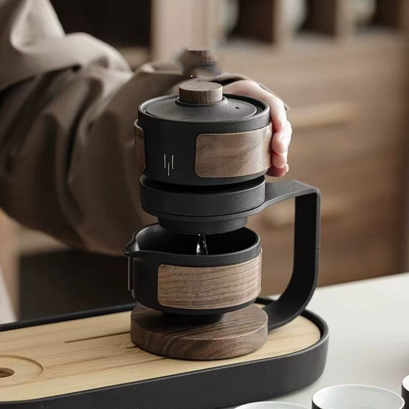 Automatic Rotating Tea Set