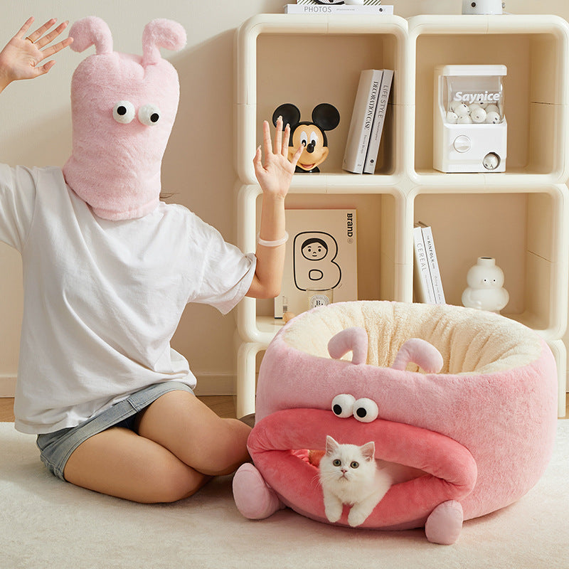 Pink Big Mouth Pet Sofa