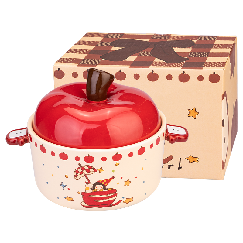 Apple Covered Instant Noodle Bowl