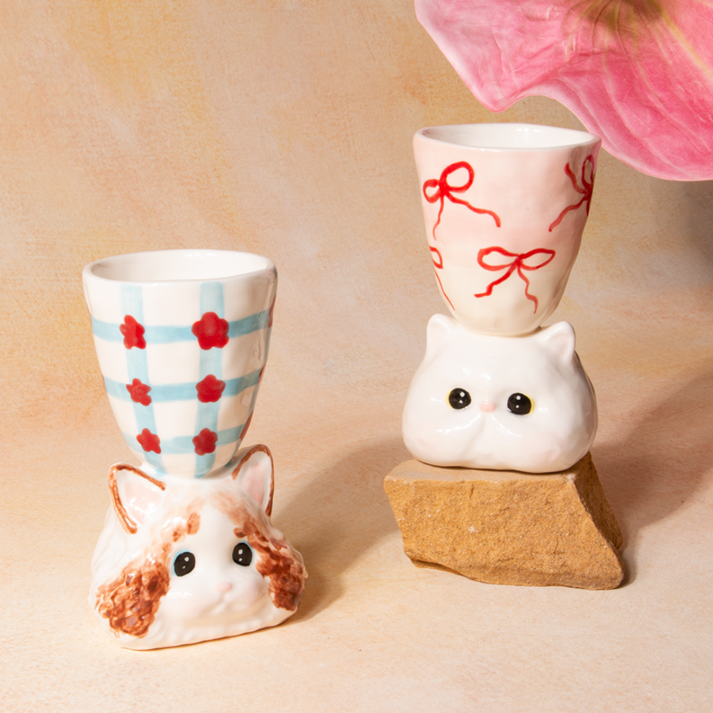 Limited Edition Handmade Cute Dog Ceramic Cup