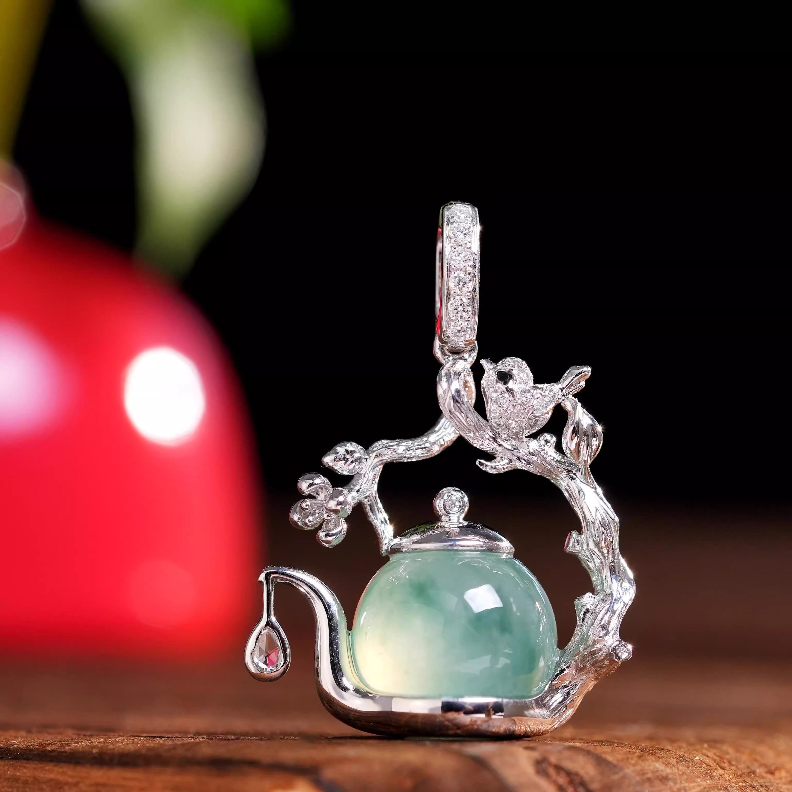 "Every Draw Wins" Tea  Pot Shape Necklace Multi-Function Pendant