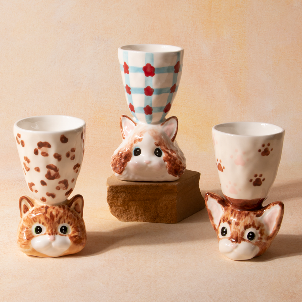 Limited Edition Handmade Cute Dog Ceramic Cup