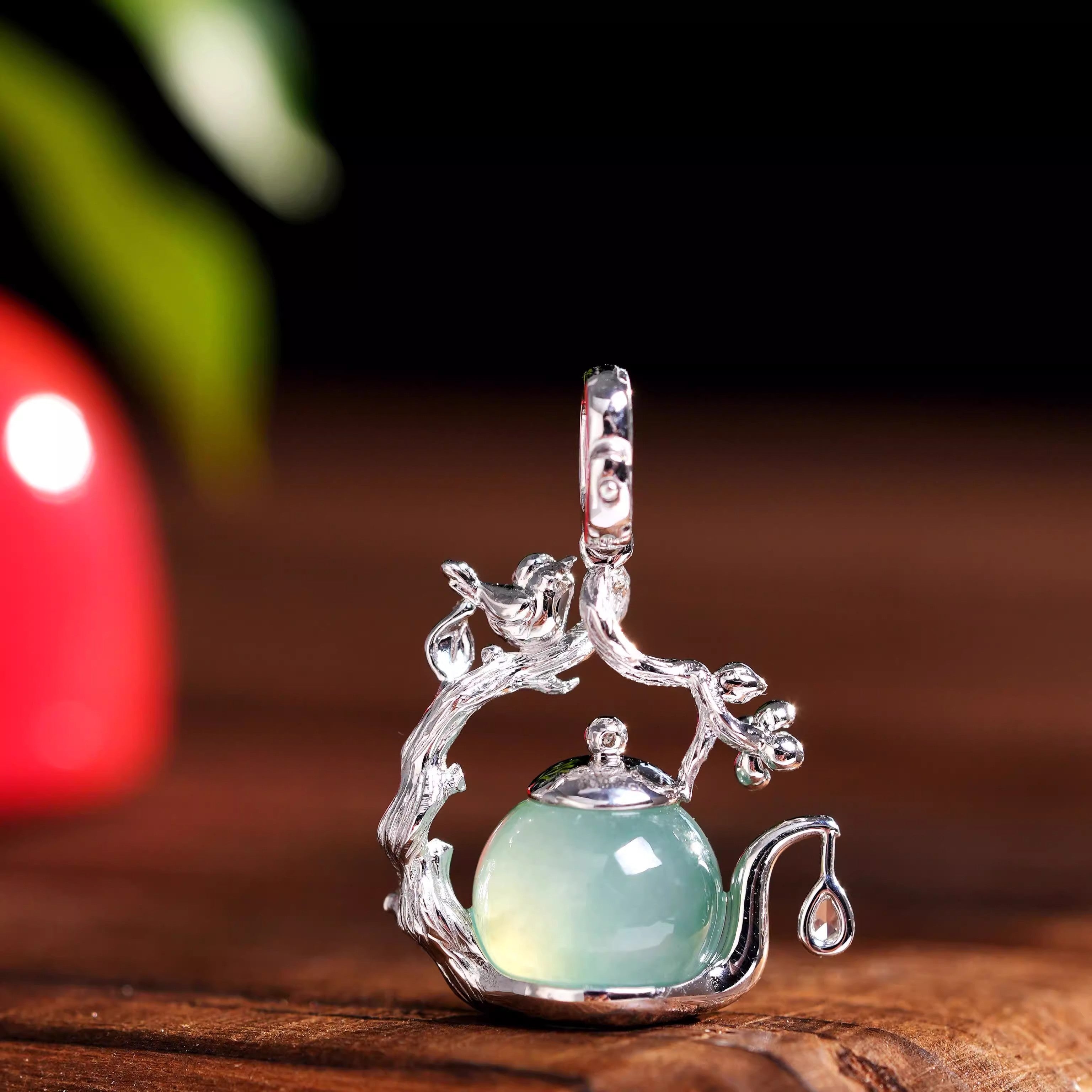 "Every Draw Wins" Tea  Pot Shape Necklace Multi-Function Pendant