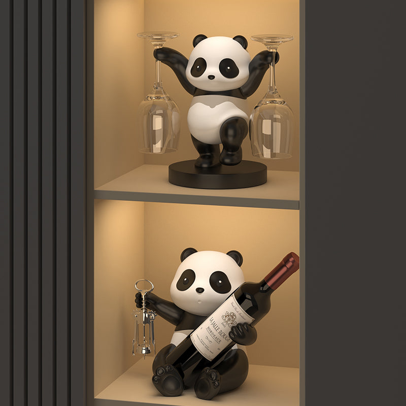 Exquisite Panda Shaped Wine Rack Ornament