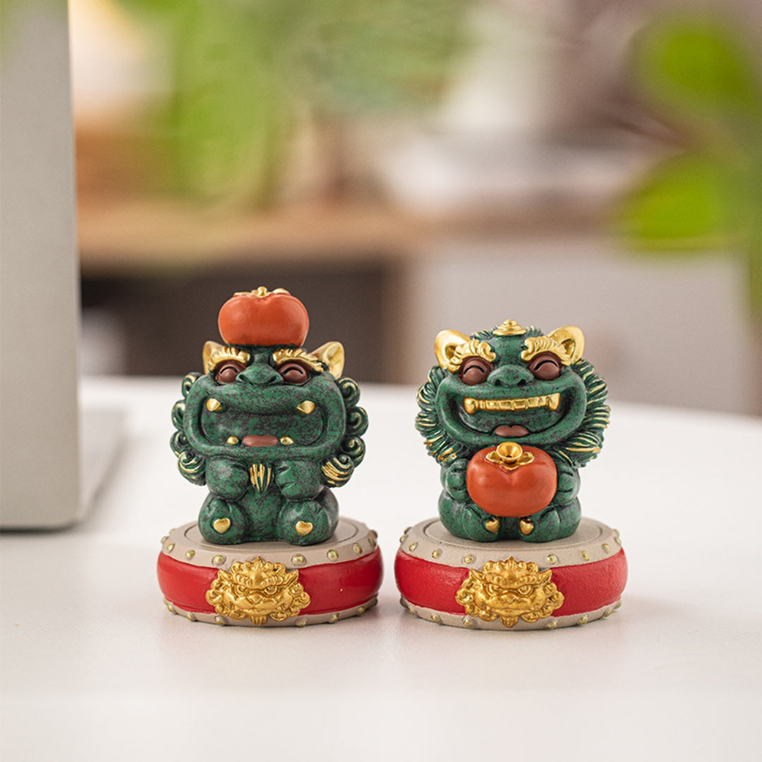 "Double Happiness"Premium Auspicious Desktop Sculpture