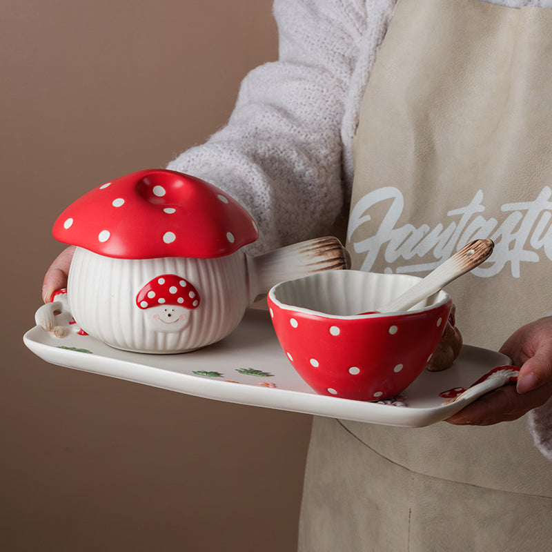 5Pcs Mushroom Bowl Set