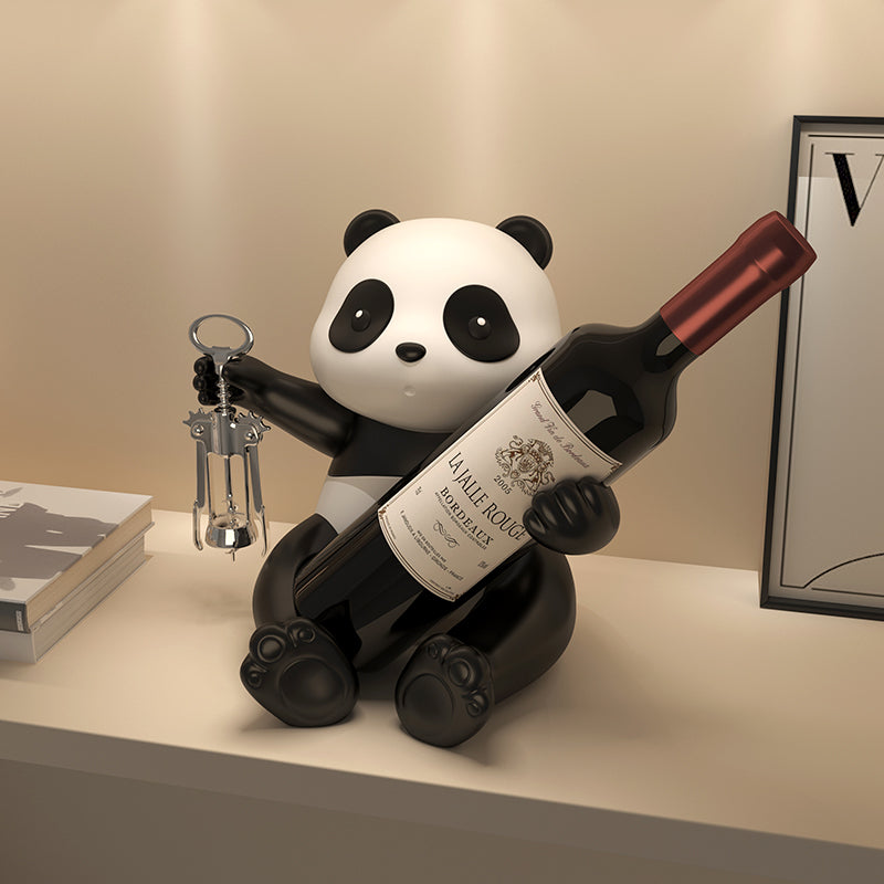 Exquisite Panda Shaped Wine Rack Ornament