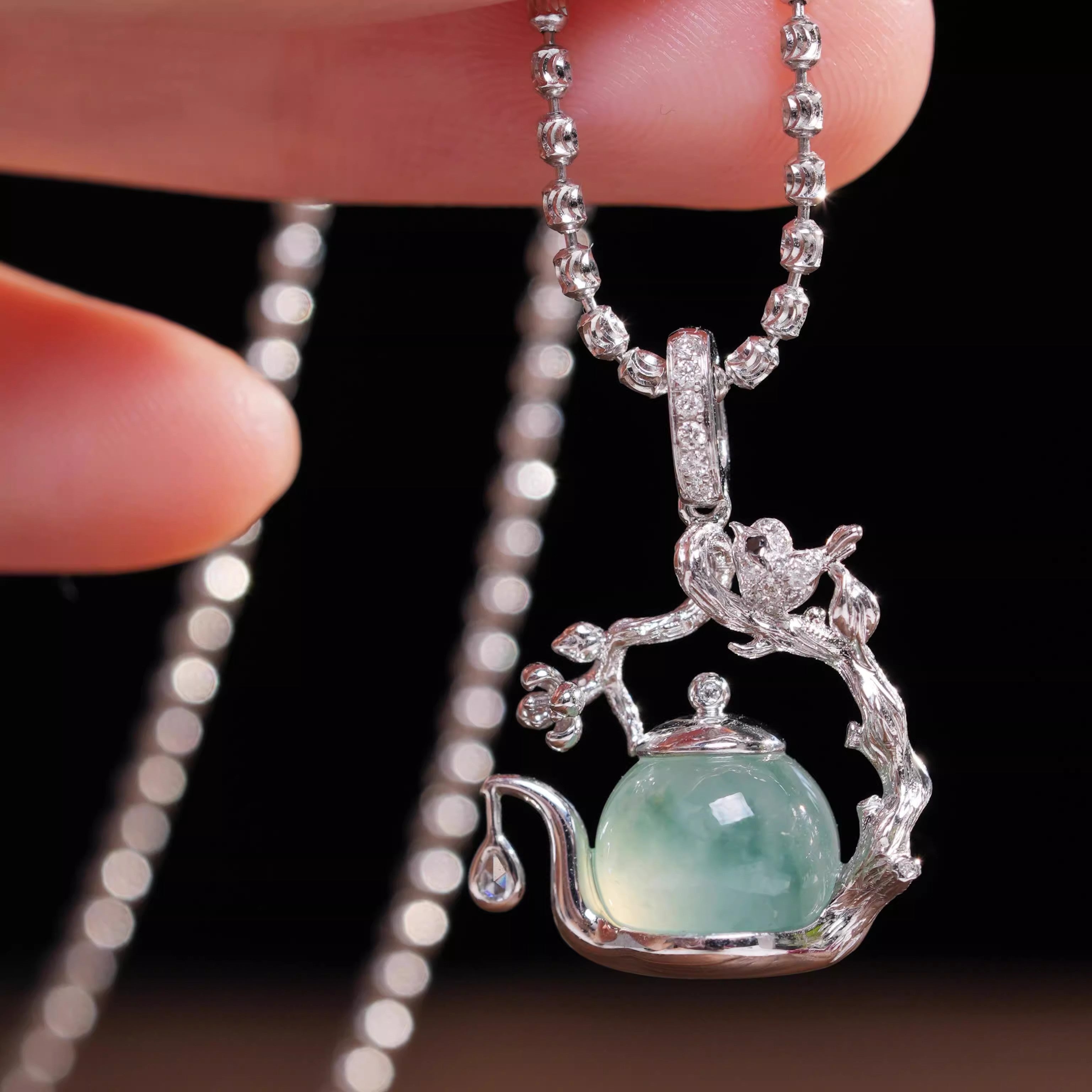 "Every Draw Wins" Tea  Pot Shape Necklace Multi-Function Pendant