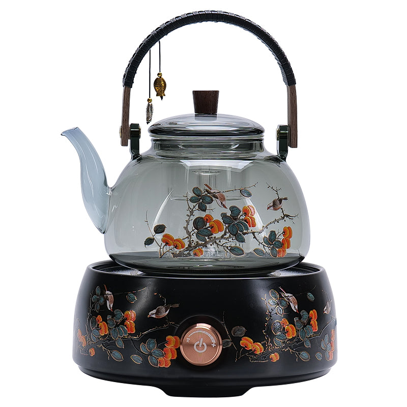 Everything Goes Well Glass Teapot with Electric Ceramic Stove Set