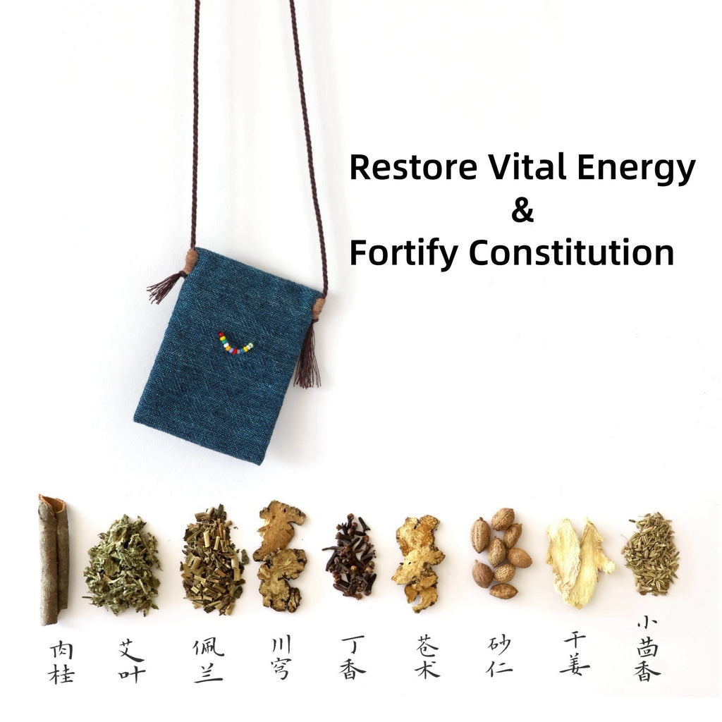 Five Elements Herbal Sachet | TCM Wood-Fire-Earth-Metal-Water Energy Balancer