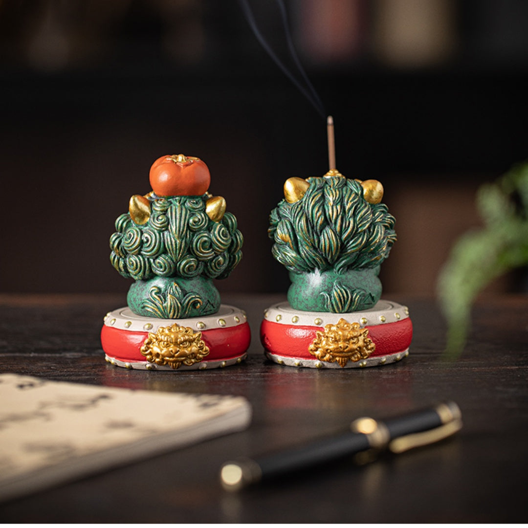 "Double Happiness"Premium Auspicious Desktop Sculpture